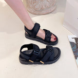 Breakj Version Of Sandals Women 2025 New Flat-Soled Soft-Soled Beach Sandals Magic Sandals Women's Sports