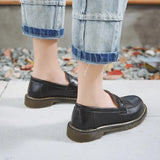 Lolita Girl Women Maid Boots Shoes Round Toe Leather Shoes Japanese JK High School Uniform Kawaii Anime