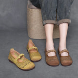Breakj Cowhair Retro Flat-Soled Sandals Women 2025 Summer New Casual Comfortable Soft-Soled Mother