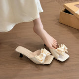 Breakj The Summer Of 2025, The New Silk And Satin Bows And Slippers Are Denyer And Cool Slippers