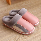 Home Slippers Women Men Winter Fur Plush Keep Warm Flat House Indoor Shoes Woman Soft Comfort Cotton Female