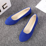 Flat Shoes Trend Simple Sweet Classic Candy Colors New Autumn Summer Casual Flock Flats Boat Cute Girls Flats Office