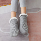 Woolen Socks Women Thicken Warm Home Bedroom Socks Slippers Men Non-slip Foot Warmer Snow Socks Calcetines
