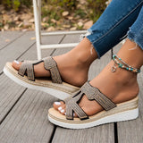 Breakj Slopes And Slippers Women's 2025 Summer Fashion Water Drill Outside Wearing Thick-Bottomed Large Beach