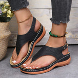 Fashion Clip Toe Wedge Sandals Women Summer PlatformSandalias Mujer 2022 Thick Sole Shoes Ladies Sandalias De Las