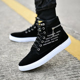 And Winter Style High Upper Shoes Korean Version Male Shoes Student Canvas Shoes Men's Casual Shoes Trend All Kinds Of Board
