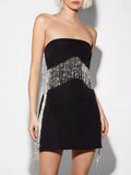Sexy Babes 2025 Spring New Fashion Design Water Twipe Som Bra Banded Dress