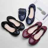Flats Bowtie Women Shoes Casual Women Flat Shoes Soft Elegant Female Boat Shoes Slip on Woman Ballet Mocasines