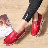 Breakj Student Sports Shoes In Autumn And Winter 2024 Korean Version Of Rocking Shoes Leather Slopes And Casual Shoes Women's Singles