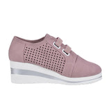 2022 New High Heel Lady Casual Women Sneakers Leisure Platform Shoes Breathable Height Increasing Shoes Women Flats Plus Size
