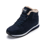 Boots Men's Winter Shoes Fashion Snow Boots Shoes Plus Size Winter Sneakers Ankle Men Shoes Winter Boots Black Blue