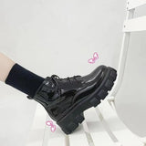 Breakj Boots Women's New Mid-Autumn 2025 New Thick Bottom British Wind Students With Thick-Bottomed Short Boots In Front Of The
