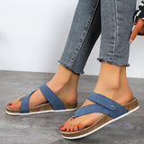 Breakj New Summer Flat Sandals Beach Shoes Casual Slippers Round Head Toe Large Beach