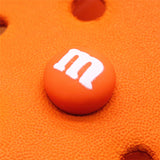 Single Sale Chocolate Candies Shoe Charms Accessories Simulation Rainbow Beans Shoe Decoration fit croc jibz Kid's