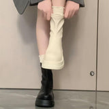 Breakj Head Sweet Little Tall Martin Boots 2025 Net Red New Fashion Niche Design