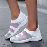 Women's Sneakers Breathable Casual Shoes Comfy Sneakers Women Mixed Colors Summer Sock Shoes Femme Big Size Zapatos