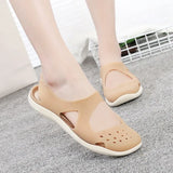 Women's Sandals 2020 Fashion Lady Girl Sandals Summer Women Casual Jelly Shoes Sandals Hollow Out Mesh Flats Beach