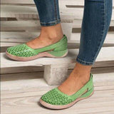 Women's Sandals Summer Handmade Ladies Shoes Leather Breathable Sandals Women Flats Retro Style Cusomized Dropship