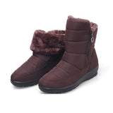 2019 the new waterproof non-slip winter boots plus cotton velvet shoes for women warm large size 41 42 snow