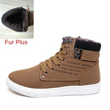 2022 Hot Men Shoes Fashion Warm Fur Winter Men Boots Autumn Leather Footwear For Man New High Top Canvas Casual Shoes