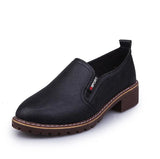 2020 New Style Spring Autumn Women Shoes Round Toe Oxford Shoes Woman PU Women Bullock Shoes Free
