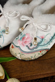 Breakj Shoes Autumn And Winter New Style, Plush Soft Sole Embroidery Shallow Mouth And Velvet Mother Shoes Embroidered Shoes, Cloth Shoes
