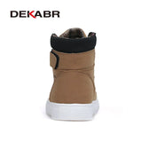 2022 Hot Men Shoes Fashion Warm Fur Winter Men Boots Autumn Leather Footwear For Man New High Top Canvas Casual Shoes