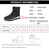 Thicken Warm Waterproof Snow Boots Women Long Plush Platform Ankle Boot Woman Winter 2023 Non Slip Cotton Padded