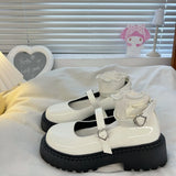 Lolita shoes heart platform shoes summer elegant Mary Janes Japanese soft girl JK uniform high heels college cute women's