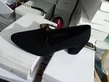 Size Suede High Heels Autumn 2023 New Women's Shoes Thick Heel Shallow Fashion Shoes Professional Shoes Temperament Single Shoes