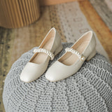 Breakj Jane Shoes Spring 2023 New Shallow Mouth Square Head Evening Shoes Gentle Wind Low Heel Thick Heel Fairy Single Shoe