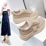 Breakj Shoes Female 2025 Summer New Ins Wind Korean Version Student Shoes Thick Platform Heighten Casual Sports Shoes Female XW