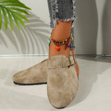 Breakj Slippers Female Lovers Cork Drag Wish Large Size Roman Shoes Casual Half Drag Lazy Shoes