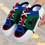 Summer Breathable Net Cloth Men's Shoes With All Kinds Of Personality Korean Version Trend Students Half Put On Lazy Casual
