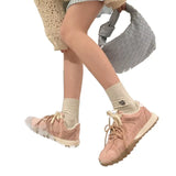 Breakj New Summer Sports Shoes Women's Moral Training Shoes Small White Shoes Non-Slip Running Shoes Women's Comfortable Platform Night Run Morning