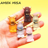 Resin Cute Animals Shoe Charms Decorations Kawaii Bow Tie Bear Shoes Buckle Accessories for Croc Jibz Kids Party Gift