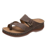 Women's Sandals Open Toe Slipper Outdoor Wedges Comfortable Flip Flop Serpentine Platform Fish Mouth Orthopedic Wedge