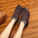 Women Winter Boots Black Snow Boots Waterproof Non-Slip Winter Lady Shoes Men Keep Warm Shoes Hiking