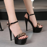 Breakj Button Buckle 13CM15CM Slippers Women's Summer Waterproof Platform Anti-Slip Platform Sexy