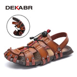 Summer Men's Sandals Beach Shoes Summer Leisure Beach Roman Men Outdoor Sandals High Quality Soft Bottom Sandals