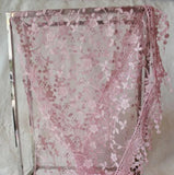 Female Wraps Women Lace Triangle Scarf Silk Flower Girls Tassel Casual Shawls and Scarves 18