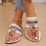 Bohemian Slippers In The Summer Of 2025, Large-Size Sandwich Toes Flat And Cool Drag