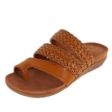 Women Sandals Retro Low Heels Sandalias Mujer Summer Shoes For Women 2022 Slippers Women Summer Flip Flops Flat Heel Shoes