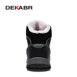Men Fashion Warm Boots 2021 Autumn&Winter Shoes Men Casual Boots Male Brand Genuine Leather Lace-up Ankle Work Men