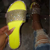 Party Shoes Women Platform Snake Print Woman Sandals Bling Anti-Slip Female Solid Color Rhinestone Sexy Sandals