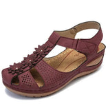 Appliques Fashion Sandals Woman 2020 Summer Hook Loops Women Wedges Women's Platform Casual Female Beach Shoes Plus