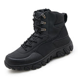 Breakj Men's Shoes Outdoor Work Boots Climbing Boots Autumn And Winter High Help Wear And Anti-Slip Hiking Cross-Country