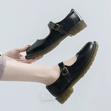 Student Lolita Shoes Woman Platform Mary Janes shoes Buckle Strap Cute Cosplay Uniform Woman Shoes Zapatos De