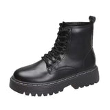 Breakj And Winter Martin Boots 2025 New Women's Shoes Fashion Boots Black British Style Short Boots Thick Background With Thin Boots