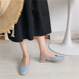Women's Solid Sandals Covered Toe Casual Sandals Female Flat Buckle Slides Women Shoes sandalia